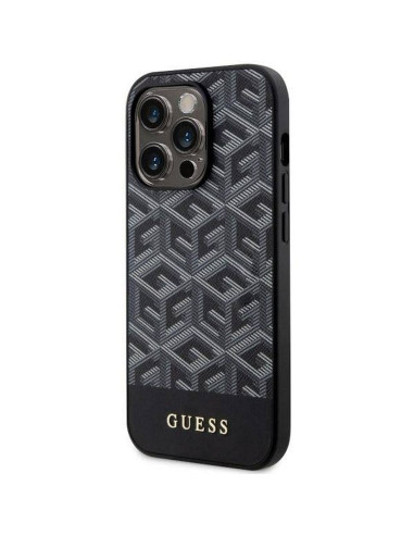 Véritable GUESS Case GUHMP14XHGCFSEK pour iPhone 14 PRO MAX (MAG GCUBE / noir)