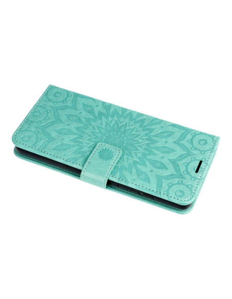 Etui MEZZO Book pour IPHONE 16 mandala vert