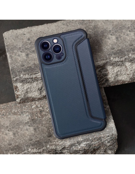 Etui RAZOR Book pour IPHONE 16 Pro noir