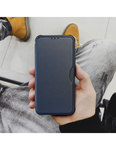 Etui RAZOR Book pour IPHONE 16 Pro Max noir