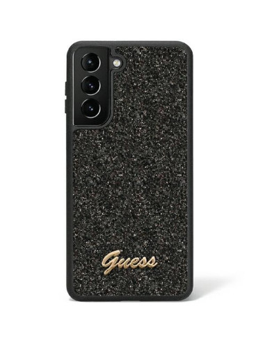 Véritable GUESS Case GUHCS23SHGGSHK pour SAMSUNG S23 (Fixed Glitter / black)