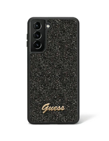 Véritable GUESS Case GUHCS23SHGGSHK pour SAMSUNG S23 (Fixed Glitter / black)