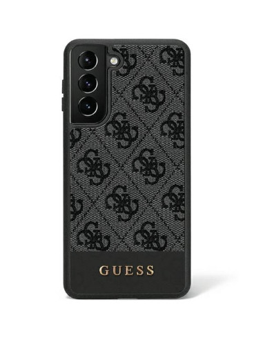 Véritable GUESS Case GUHCS23LG4GLGR pour SAMSUNG S23 Ultra (4G Bottom Stripe / noir)