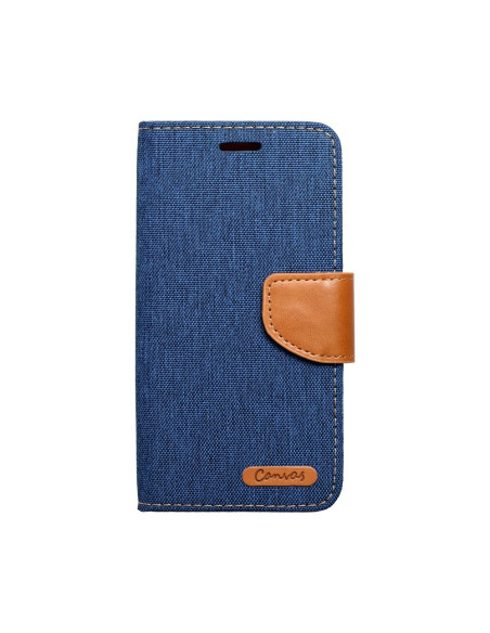 Etui Canvas pour IPHONE 16 bleu marine
