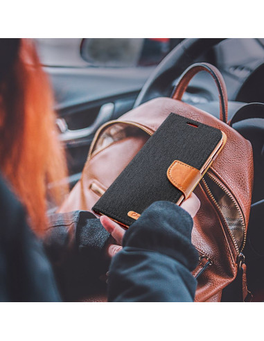 Etui Canvas pour IPHONE 16 Pro noir