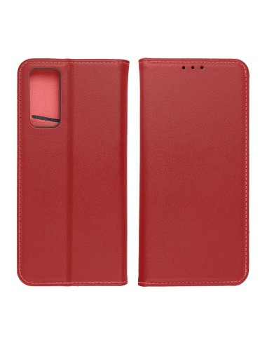 Étui en cuir SMART PRO pour IPHONE 16 Plus bordeaux