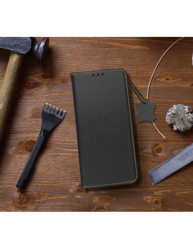Etui en cuir SMART PRO pour IPHONE 16 Pro Max noir
