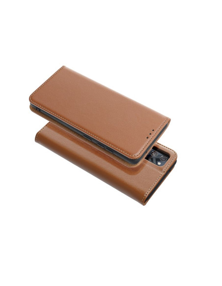 Étui en cuir SMART PRO pour IPHONE 16 Pro Max marron