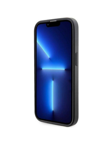 GUESS case for IPHONE 14 Pro Max compatible with MagSafe GUHMP14XP4RPSK (4G Printed Stripes) black