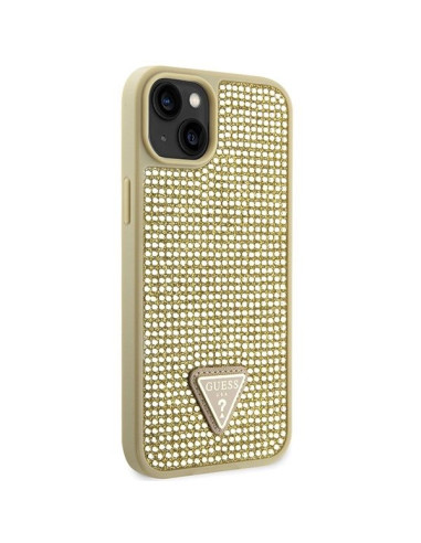 GUESS Coque pour IPHONE 13 / 14 / 15 GUHCP14SHDGTPD (Rhinestone Triangle) or