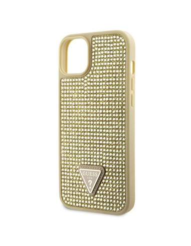 GUESS Coque pour IPHONE 13 / 14 / 15 GUHCP14SHDGTPD (Rhinestone Triangle) or