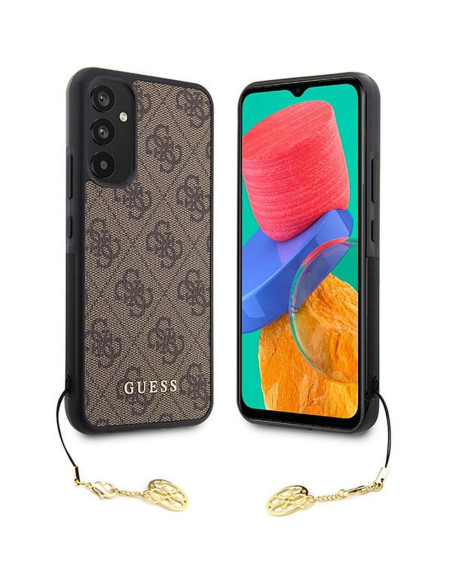 Véritable GUESS Case GUHCSA34GF4GBR pour Samsung A34 (4G Charms Collection / pink)