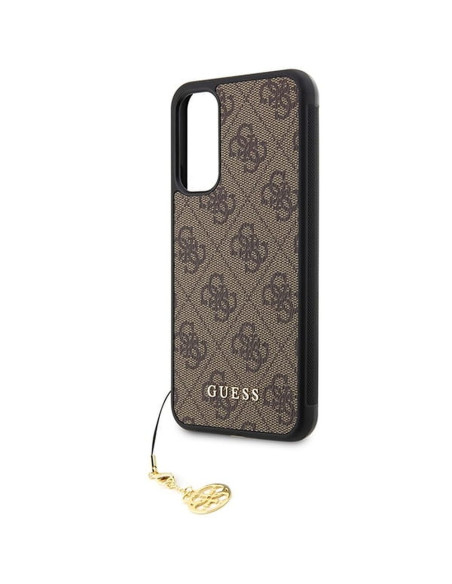 Véritable GUESS Case GUHCSA34GF4GBR pour Samsung A34 (4G Charms Collection / pink)