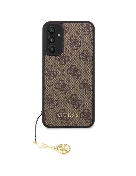 Véritable GUESS Case GUHCSA34GF4GBR pour Samsung A34 (4G Charms Collection / pink)