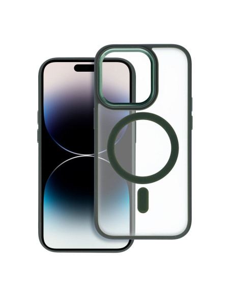 MATTE MAG COVER case compatible with MagSafe for IPHONE 16 Pro Max green