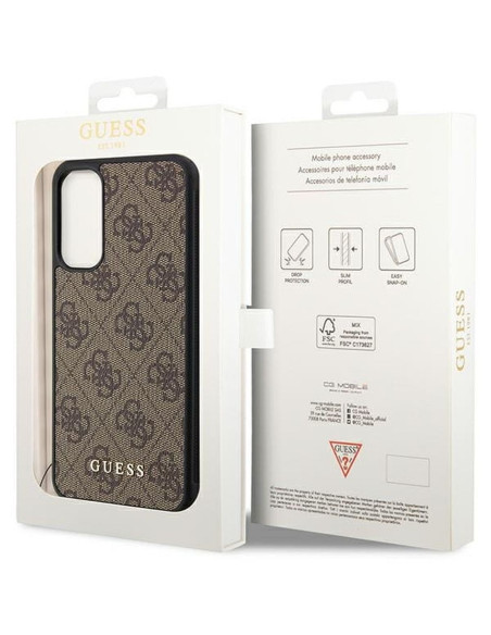 Véritable GUESS Case GUHCSA34GF4GBR pour Samsung A34 (4G Charms Collection / pink)