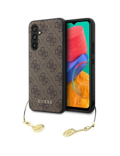 Véritable GUESS Case GUHCSA54GF4GBR pour Samsung A54 (4G Charms Collection / brown)