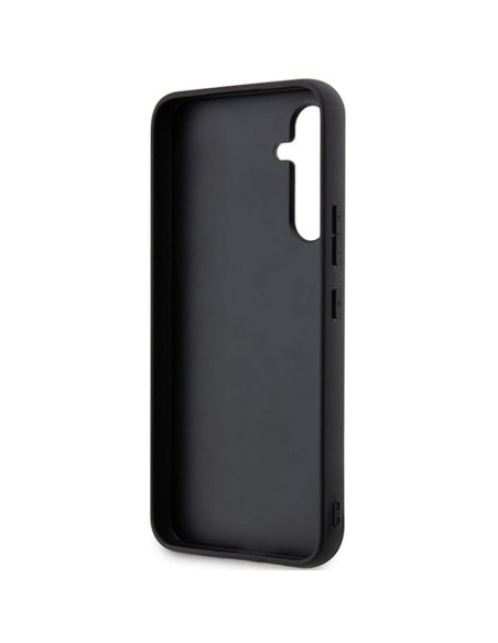 Véritable GUESS Case GUHCSA54G4GFGR pour Samsung A54 (4G Metal Gold Logo / Grey)