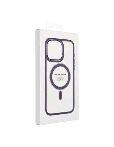 COLOR EDGE MAG COVER case compatible with MagSafe for IPHONE 16 Pro deep purple