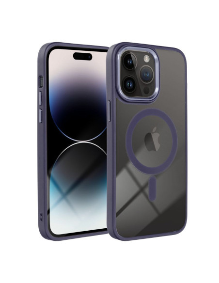 COLOR EDGE MAG COVER case compatible with MagSafe for IPHONE 16 Pro Max deep purple
