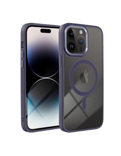 COLOR EDGE MAG COVER case compatible with MagSafe for IPHONE 16 Plus deep purple