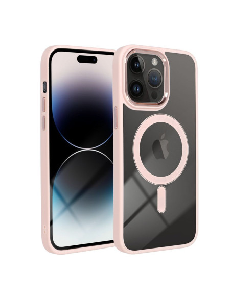COLOR EDGE MAG COVER case compatible with MagSafe for IPHONE 16 Pro Max pink