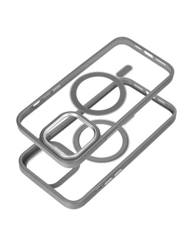 COLOR EDGE MAG COVER case compatible with MagSafe for IPHONE 16 titatnium grey