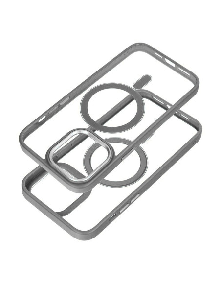 COLOR EDGE MAG COVER case compatible with MagSafe for IPHONE 16 titatnium grey