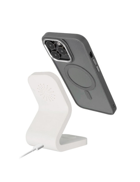 COLOR EDGE MAG COVER case compatible with MagSafe for IPHONE 16 Pro titatnium grey