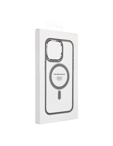 COLOR EDGE MAG COVER case compatible with MagSafe for IPHONE 16 Plus titatnium grey