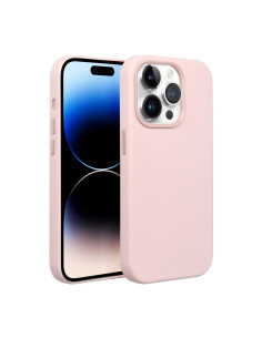 LEATHER MAG COVER case for IPHONE 16 sand pink