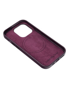 LEATHER MAG COVER case for IPHONE 16 Plus dark violet 2
