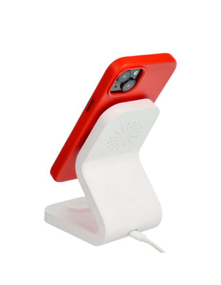 LEATHER MAG COVER case for IPHONE 16 Pro red