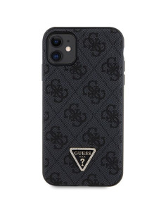 Véritable GUESS Case GUHCN61P4TDSCPK pour iPhone 11 (Cuir Logo Strass Crossbody / Noir)