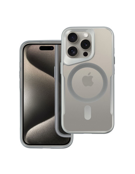 ERGOFIT NEWZONE case compatible with MagSafe for IPHONE 16 silver