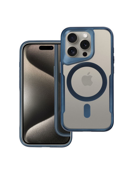 ERGOFIT NEWZONE Coque compatible avec MagSafe pour IPHONE 15 PRO bleu