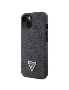 Véritable GUESS Case GUHCP14SP4TDSCPK pour iPhone 14 (Metal Logo Starss Crossbody / Black) 2