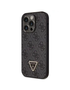 Véritable GUESS Case GUHCP14XP4TDSCPK pour iPhone 14 PRO MAX (Metal Logo Starss Crossbody / Black) 2
