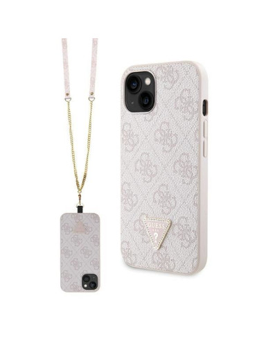 Coque GUESS pour IPHONE 13 / 14 / 15 GUHCP14SP4TDSCPP (Crossbody 4G Metal Logo) rose