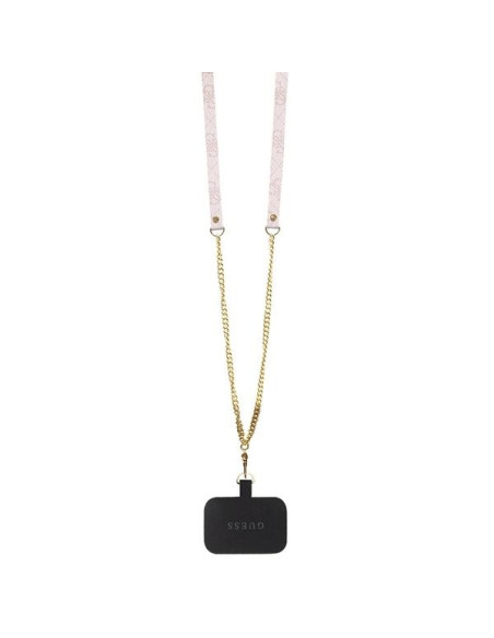 GUESS Coque pour IPHONE 14 Pro GUHCP14LP4TDSCPP (Crossbody 4G Metal Logo) rose