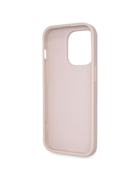 GUESS Coque pour IPHONE 14 Pro GUHCP14LP4TDSCPP (Crossbody 4G Metal Logo) rose