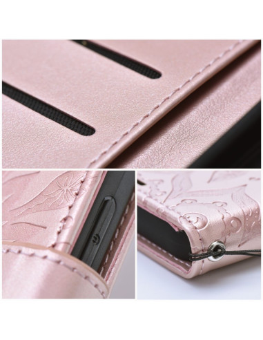 Etui MEZZO Book pour IPHONE 16 Plus mandala or rose