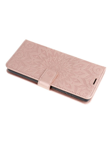 Etui MEZZO Book pour IPHONE 16 Plus mandala or rose