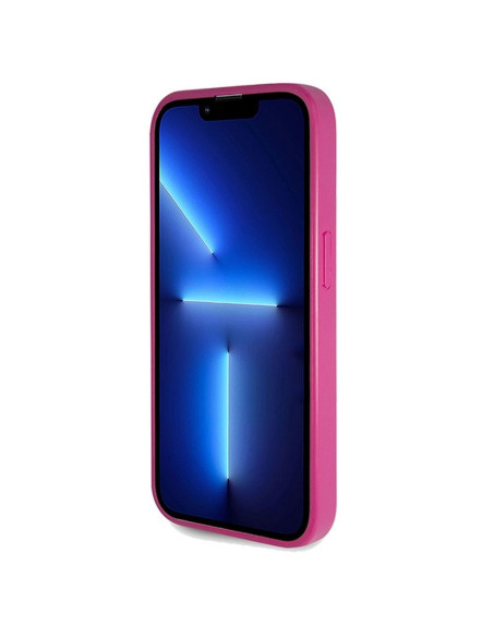 Véritable GUESS Case GUHCP15LHG4SGU pour iPhone 15 Pro (Fixed Glitter Big 4G / violet)