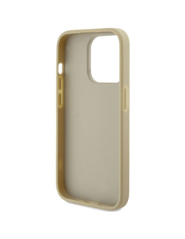 Véritable GUESS Case GUHCP15XHG4SGD pour iPhone 15 PRO MAX (Fixed Glitter Big 4G / Gold)