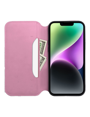Etui double pour IPHONE 16 PRO rose vif