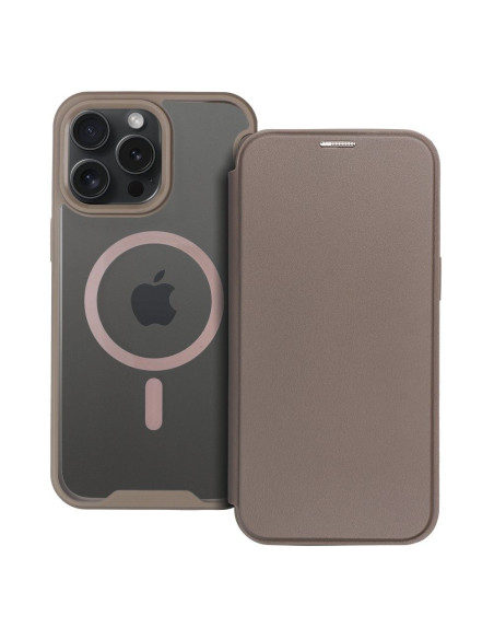 Étui Smart Mag pour IPHONE 16 PRO MAX compatible avec MagSafe titane