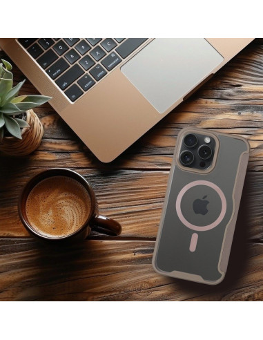 Étui Smart Mag pour IPHONE 16 PRO MAX compatible avec MagSafe titane