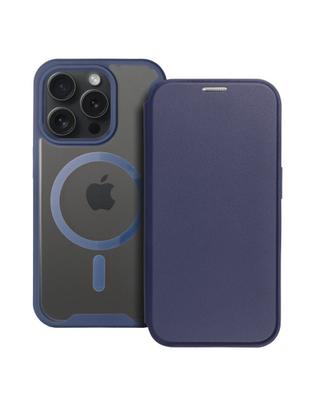 Étui Smart Mag pour IPHONE 16 PRO compatible avec MagSafe bleu