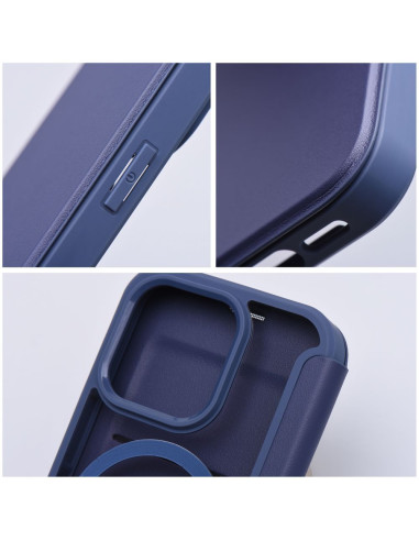 Étui Smart Mag pour IPHONE 16 PRO compatible avec MagSafe bleu